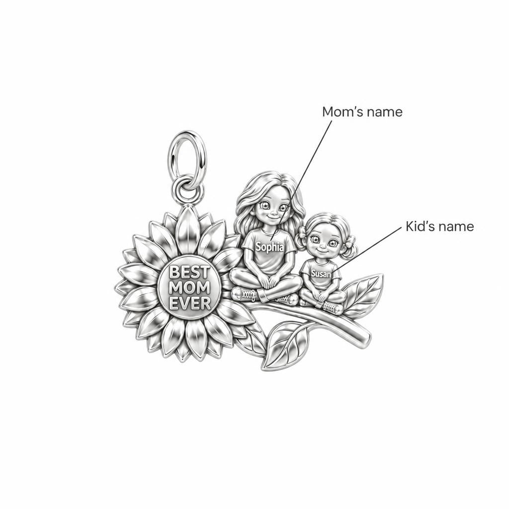 Sunflower Garden Charm Bracelet – Personalized Mom Gift – personalization guide