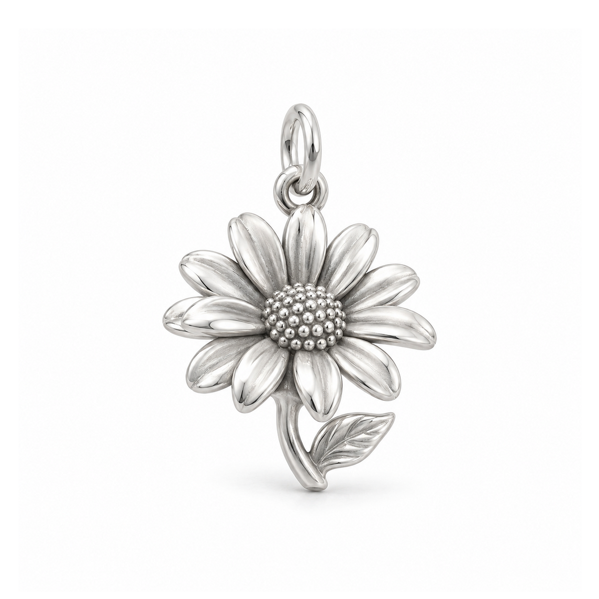 Sunlit Daisy Charm — Silver | charm-topics-remaining-444-2026-09-14 | topic-171