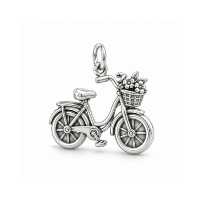 Sunny Day Bicycle Charm — Silver | charm-topics-remaining-444-2026-09-14 | topic-304