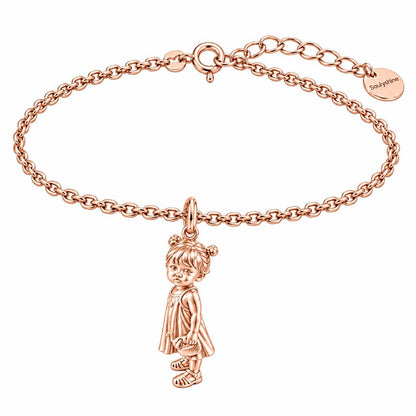 Sweet Little One Charm Bracelet Set – rose gold, front view