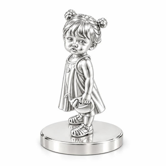 Sweet Little One Keepsake Plaque – silver, front view