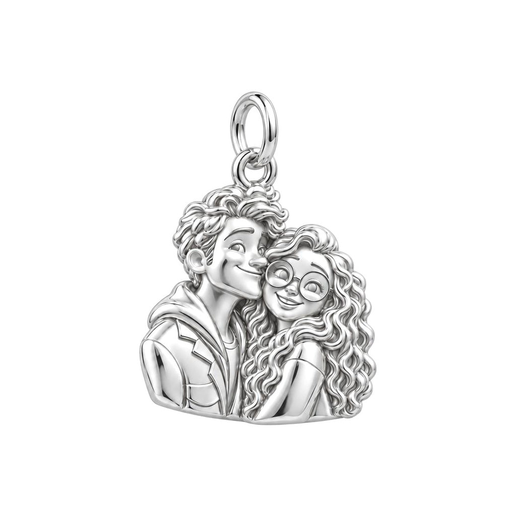 Sweetheart Cuddle Duo Charm and Polyester Cord Bracelet Set