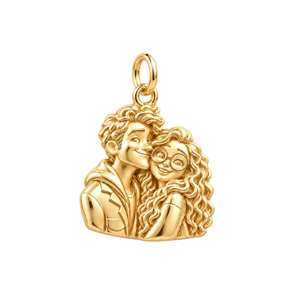 Sweetheart Cuddle Duo Charm and Polyester Cord Bracelet Set