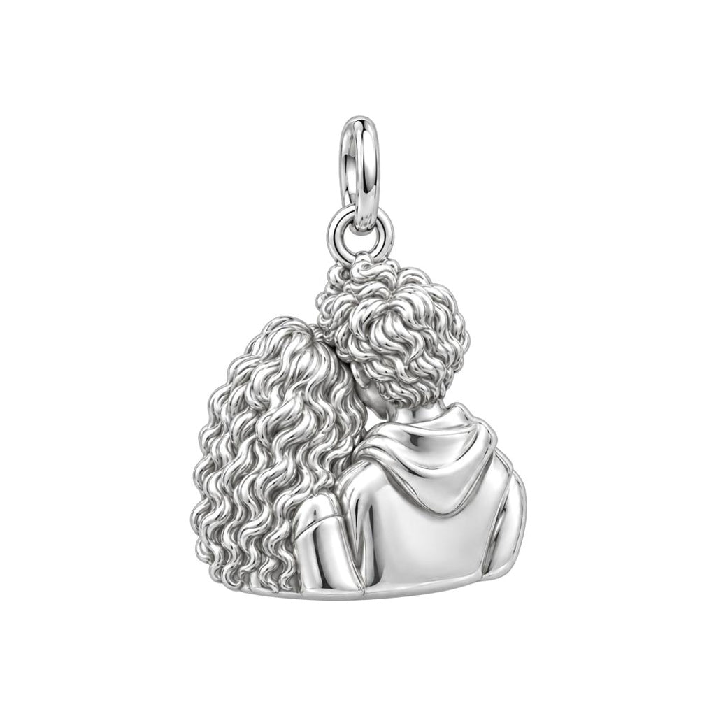 Sweetheart Cuddle Duo Charm and Polyester Cord Bracelet Set