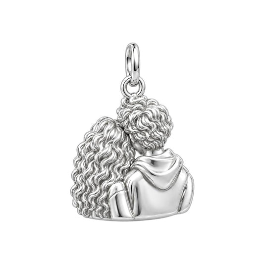 Sweetheart Cuddle Duo Charm and Polyester Cord Bracelet Set