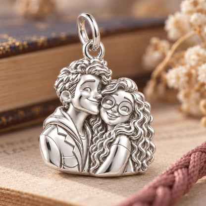 Sweetheart Cuddle Duo Charm and Polyester Cord Bracelet Set
