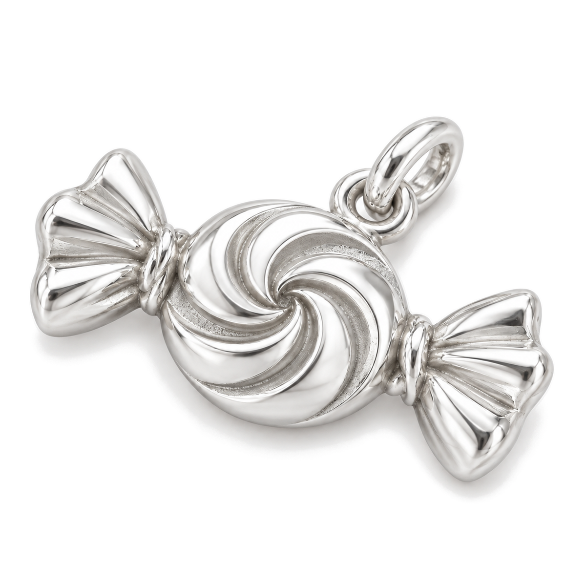 Swirl Candy Charm — Silver Super Macro | charm-topics-remaining-444-2026-09-14 | topic-009