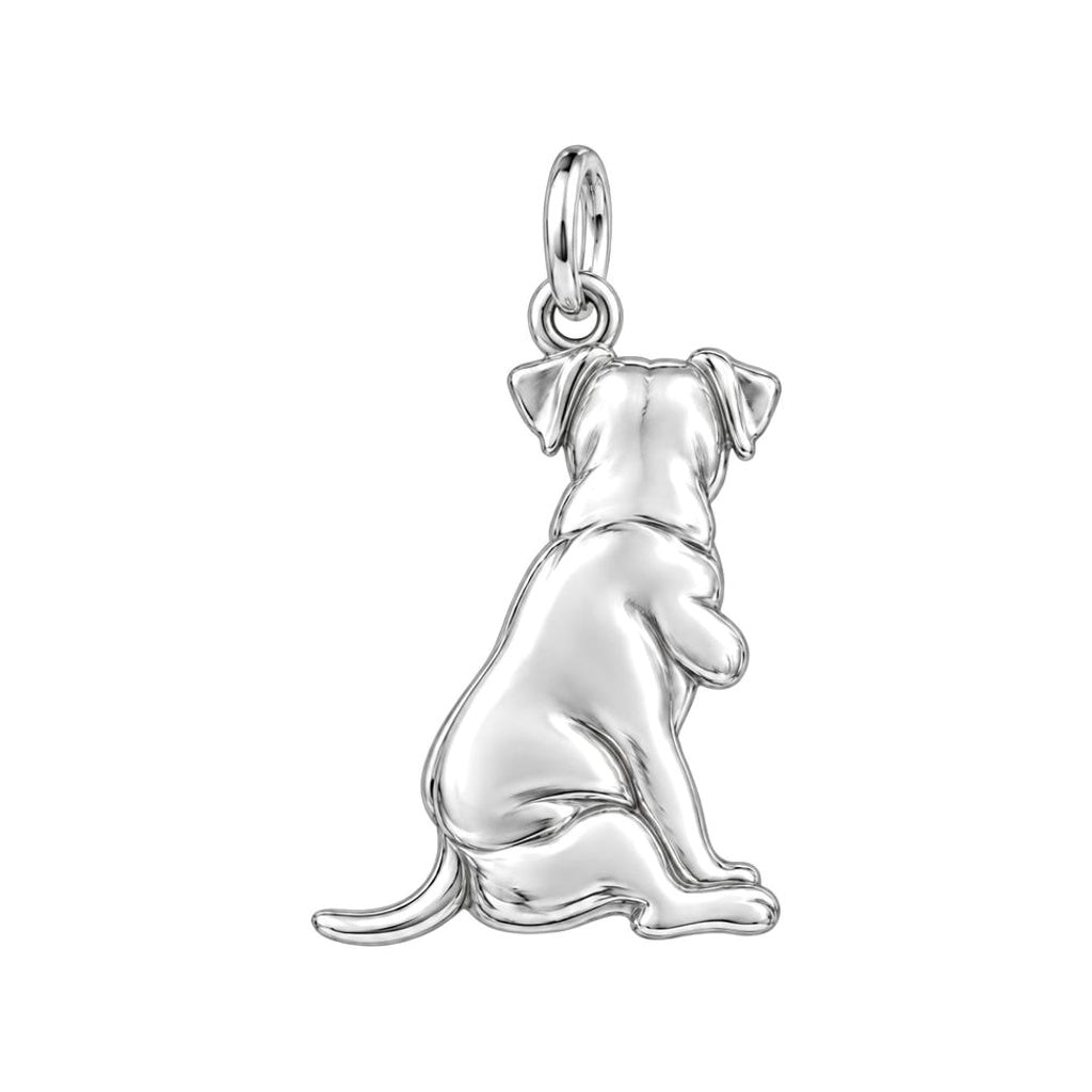 Tattooed Pup I Heart Mom Charm and Polyester Cord Bracelet Set