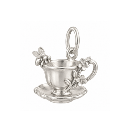 Teacup and Bee Charm — Silver — 50-works-silver-20260916-78