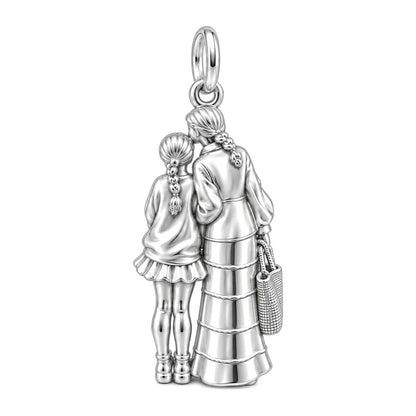 Tender Kiss and Connection Huggie Charm Earrings – back of the charm, engraving area