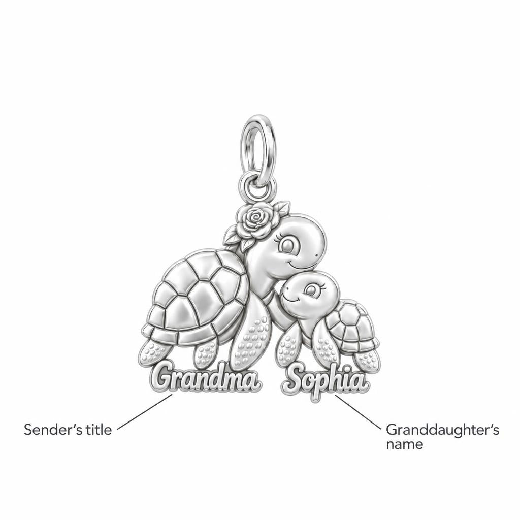 Tender Sea Turtle Charm Bracelet – Personalized Grandma Gift – personalization guide