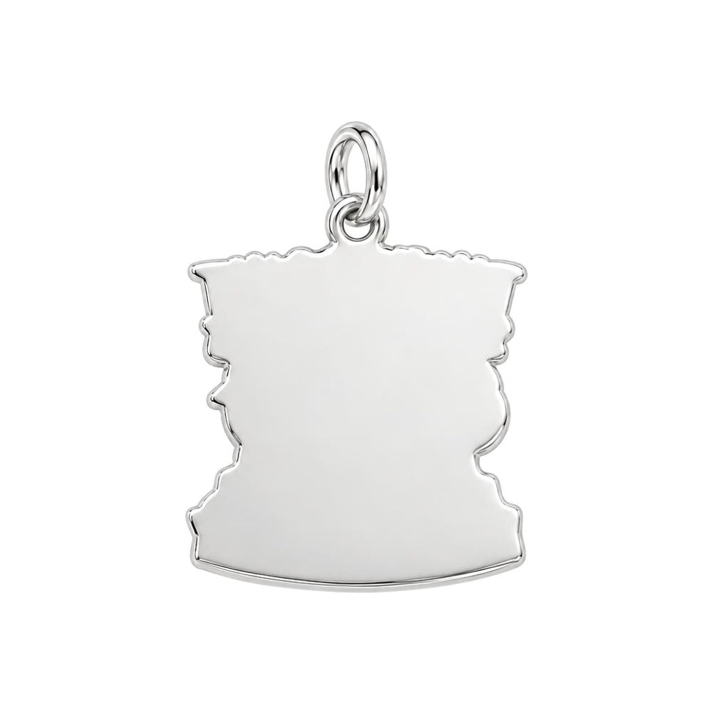 Thanks For Not Swallowing Us Charm Bracelet – Personalized Mom Gift – back of the charm, engraving area