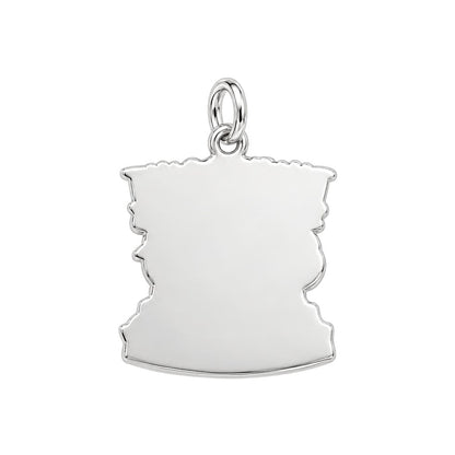 Thanks For Not Swallowing Us Charm Bracelet – Personalized Mom Gift – back of the charm, engraving area