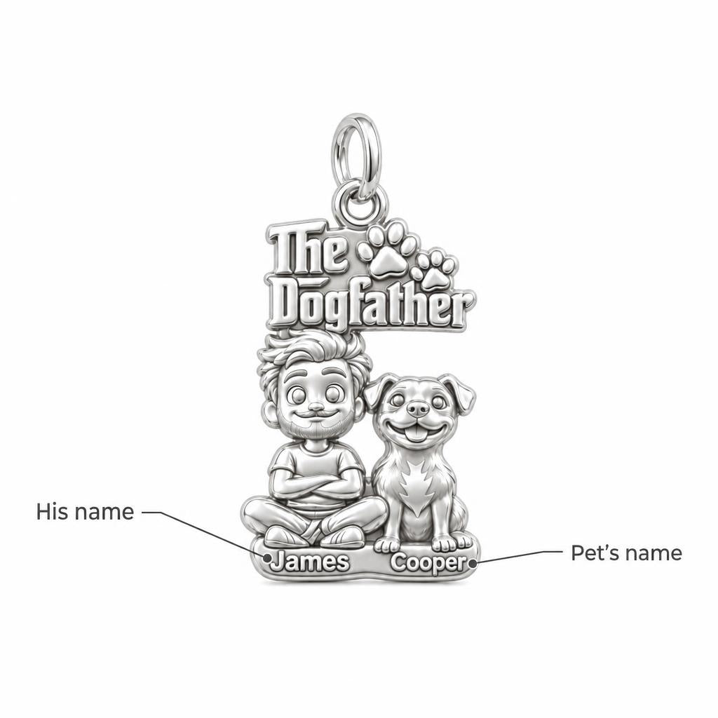 The Dogfather Best Buds Charm Bracelet – Personalized Dad Gift – personalization guide