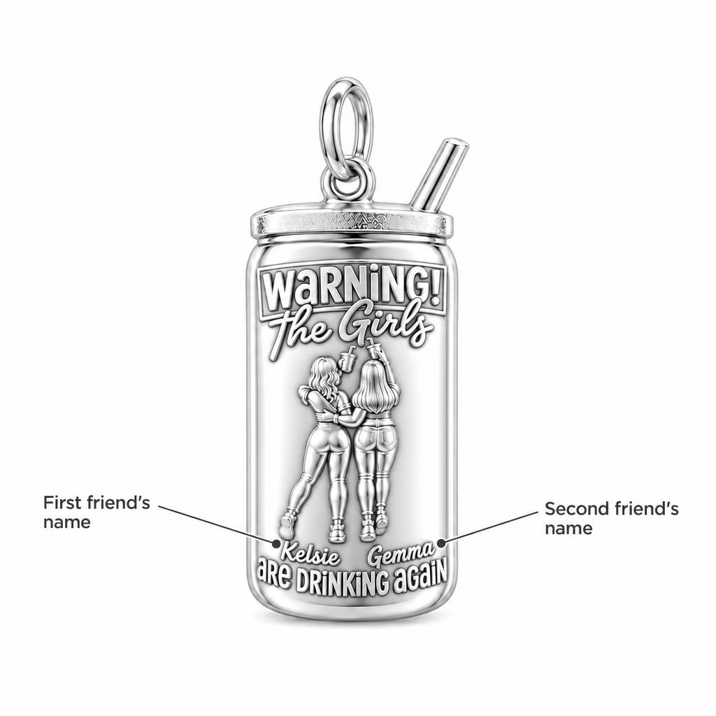 The Girls Drinking Again Charm Bracelet – Personalized Bestie Gift – personalization guide