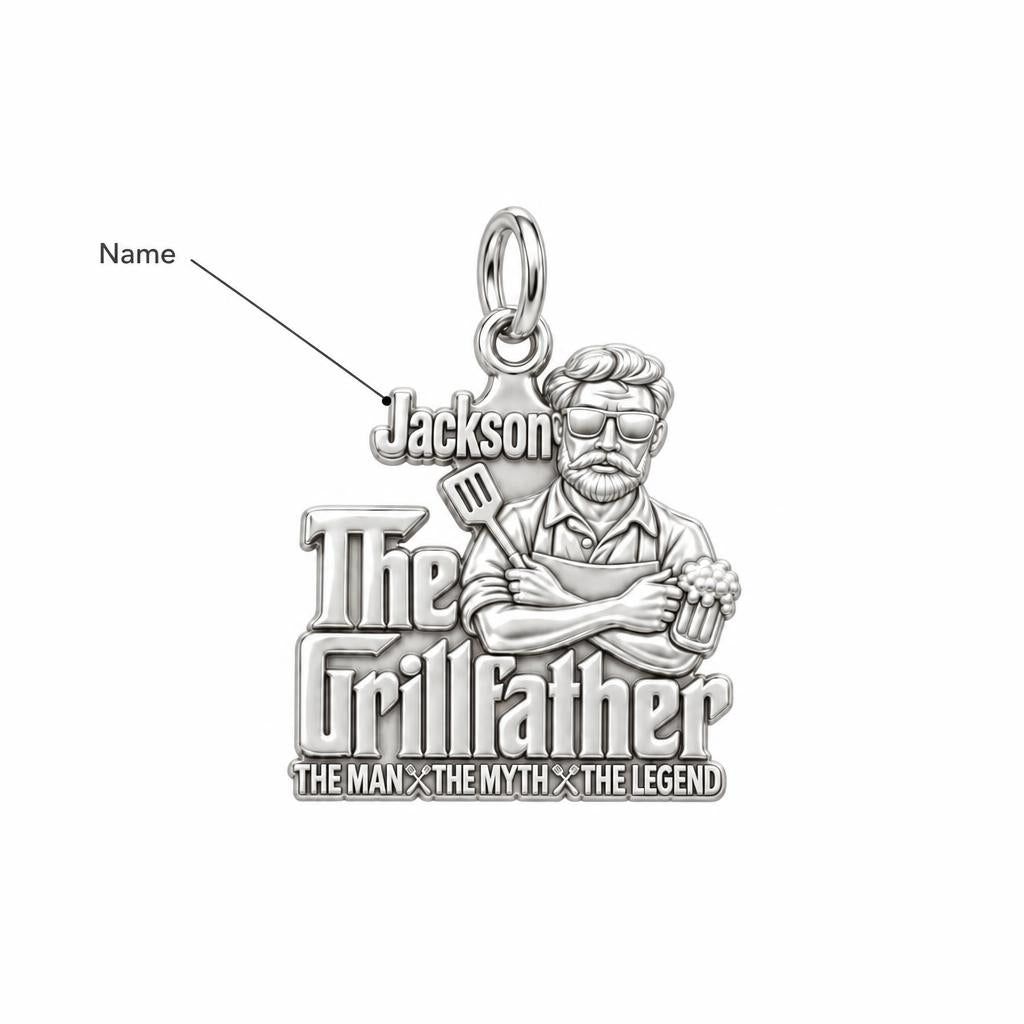 The Grillfather Charm Bracelet – Personalized Dad Gift – personalization guide