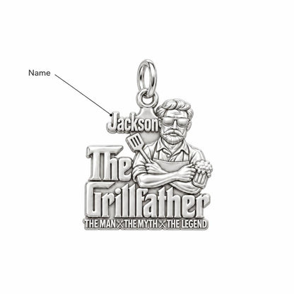The Grillfather Charm Bracelet – Personalized Dad Gift – personalization guide