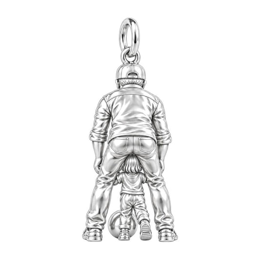 The Memories We Made – Personalized Bowling Keepsake – back of the charm, engraving area
