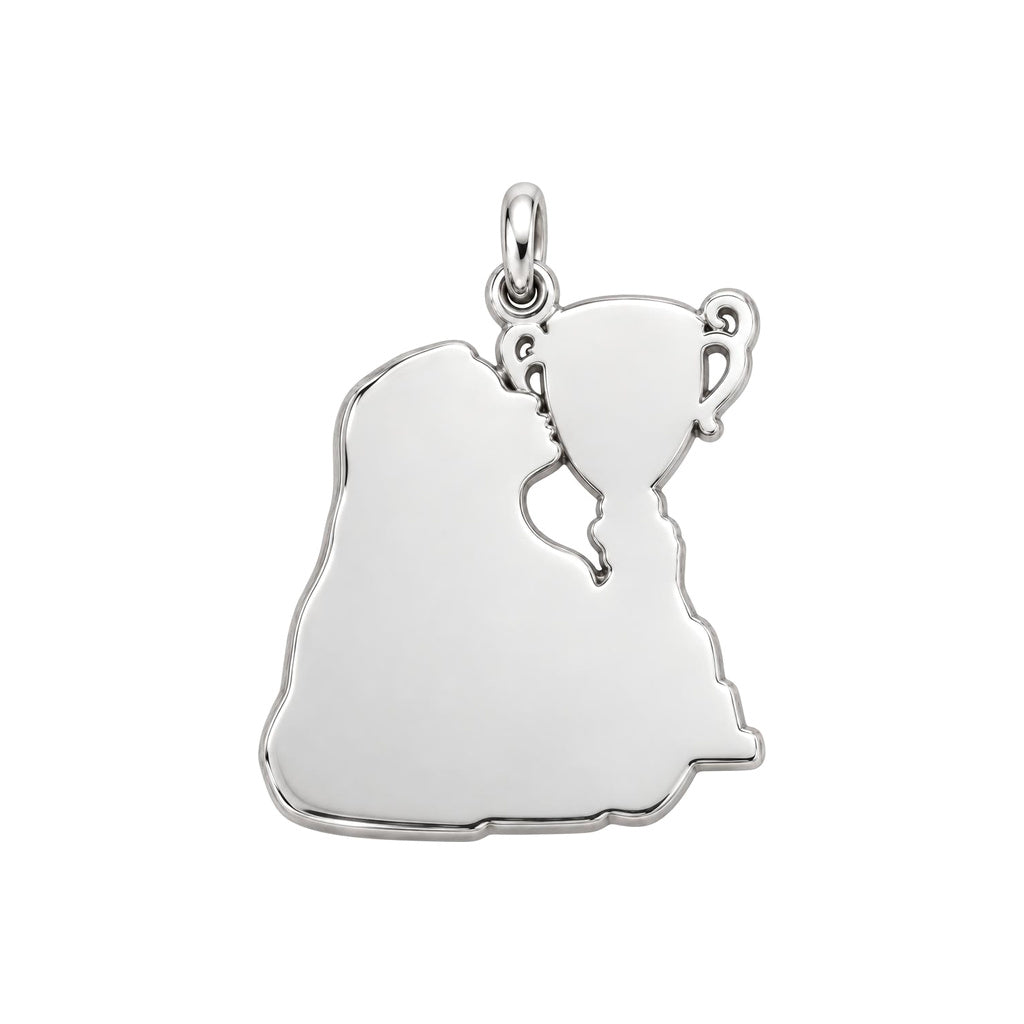 The Moment of Victory Charm Bracelet – Personalized Photo Upload Gift – back of the charm, engraving area