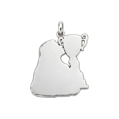 The Moment of Victory Charm Bracelet – Personalized Photo Upload Gift – back of the charm, engraving area