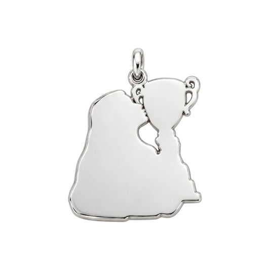 The Moment of Victory Charm Bracelet – Personalized Photo Upload Gift – back of the charm, engraving area