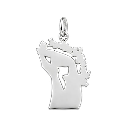 The Night We Met Charm Bracelet – Personalized Couple Gift – back of the charm, engraving area