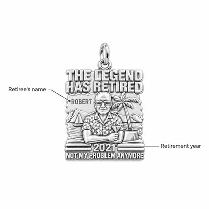 The Retired Legend Charm Bracelet – Personalized Retiree Gift – personalization guide