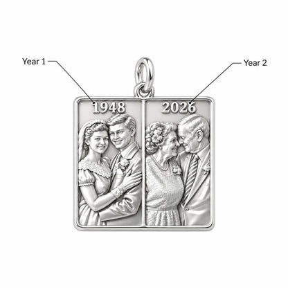 Then and Now Anniversary Charm Bracelet – Personalized Couple Gift – personalization guide