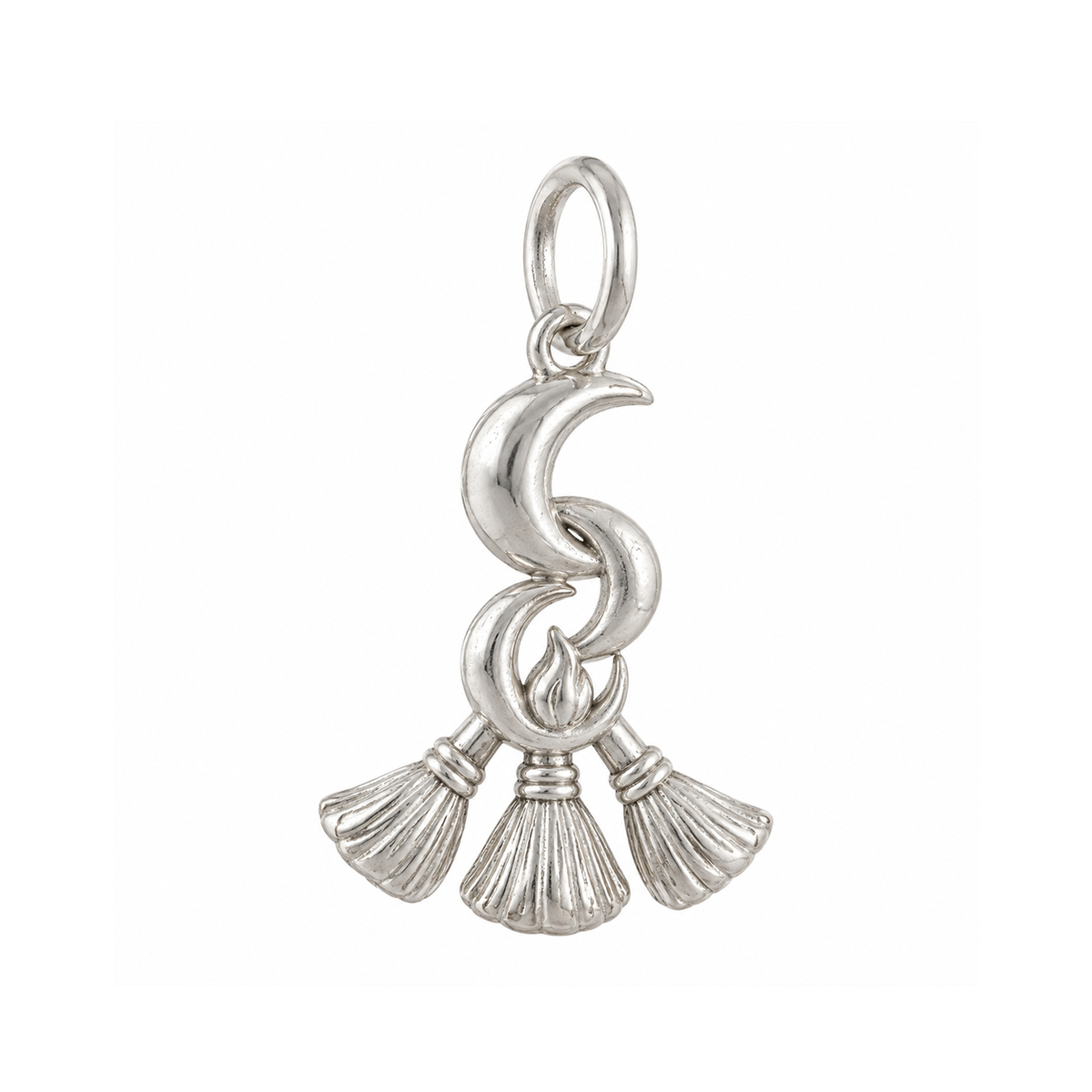 Three Crescent Moons Charm — Silver — 50-works-silver-20260916-51