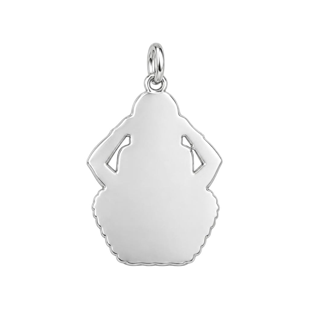 Three Wise Sisters Charm Bracelet – Personalized Bestie Gift – back of the charm, engraving area