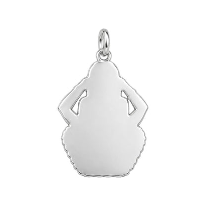 Three Wise Sisters Charm Bracelet – Personalized Bestie Gift – back of the charm, engraving area