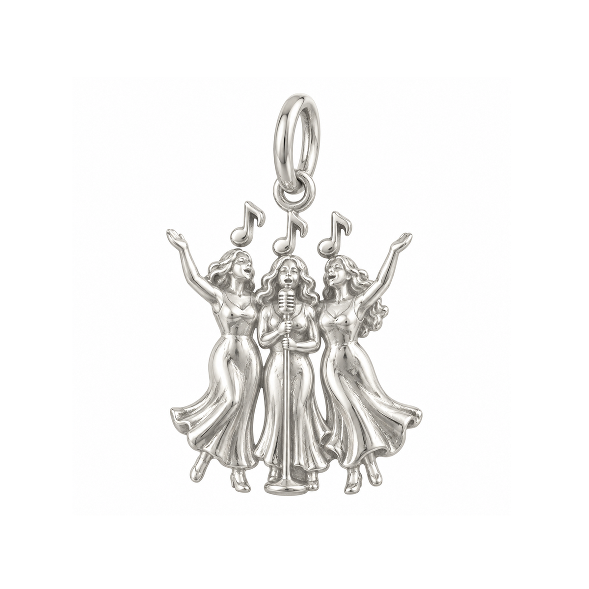 Three Women Singing Charm — Silver — 50-works-silver-20260916-57