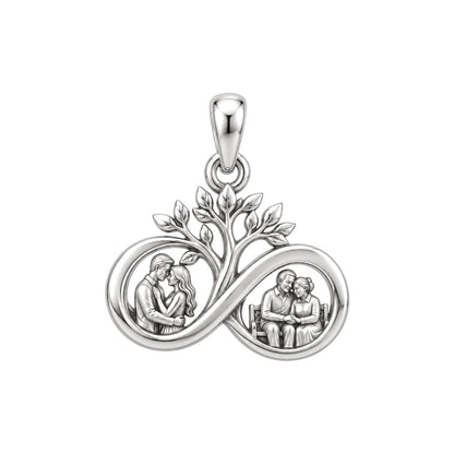 Through the Years Infinity Charm and Polyester Cord Bracelet Set