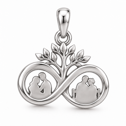 Through the Years Infinity Charm and Polyester Cord Bracelet Set