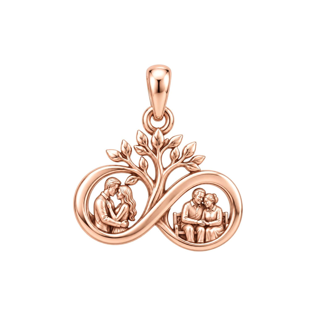 Through the Years Infinity Charm and Polyester Cord Bracelet Set