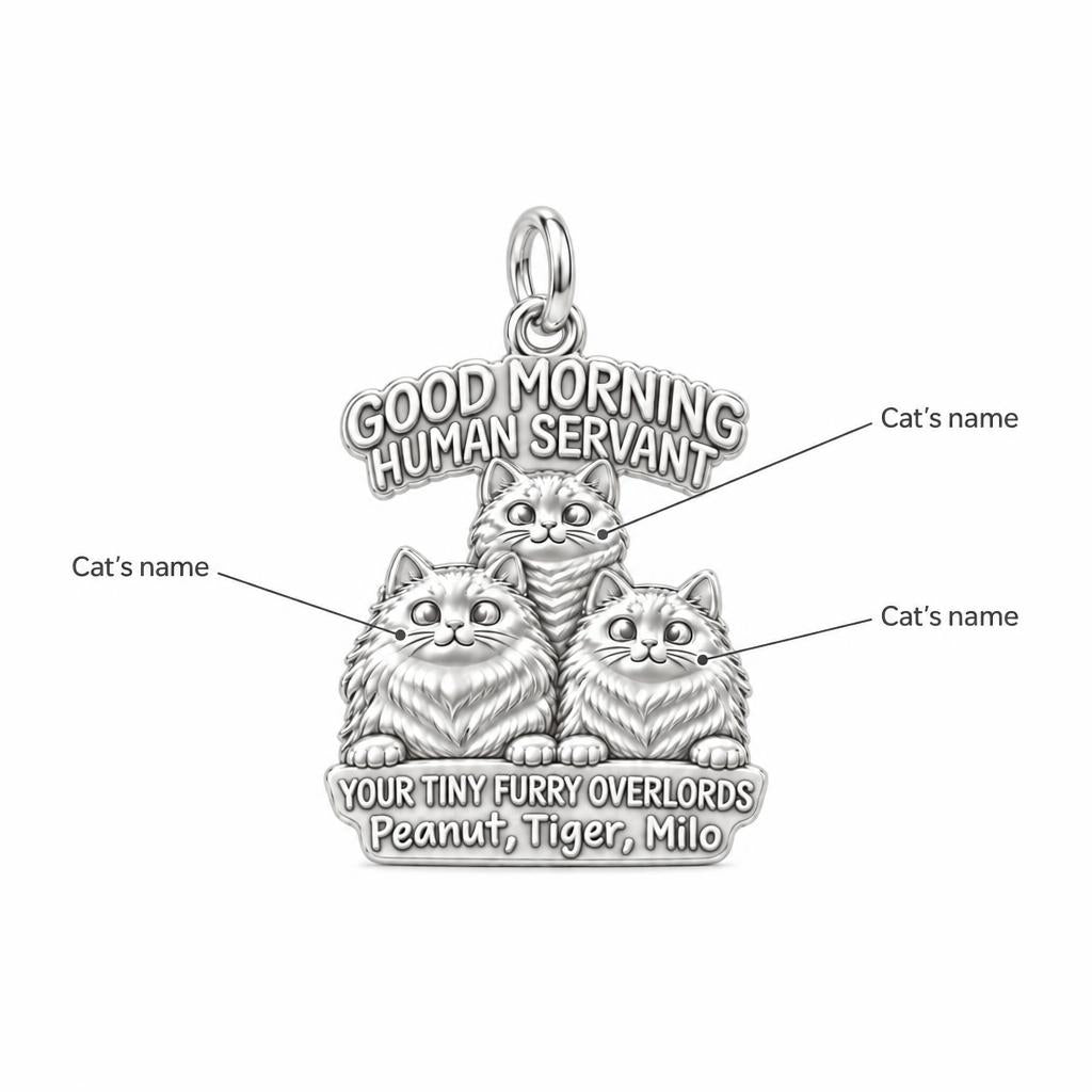 Tiny Furry Overlords Charm Bracelet – Personalized Cat Mom Gift – personalization guide