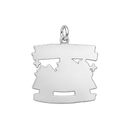 Tiny Overlords Charm Bracelet – Personalized Cat Mom Gift – back of the charm, engraving area