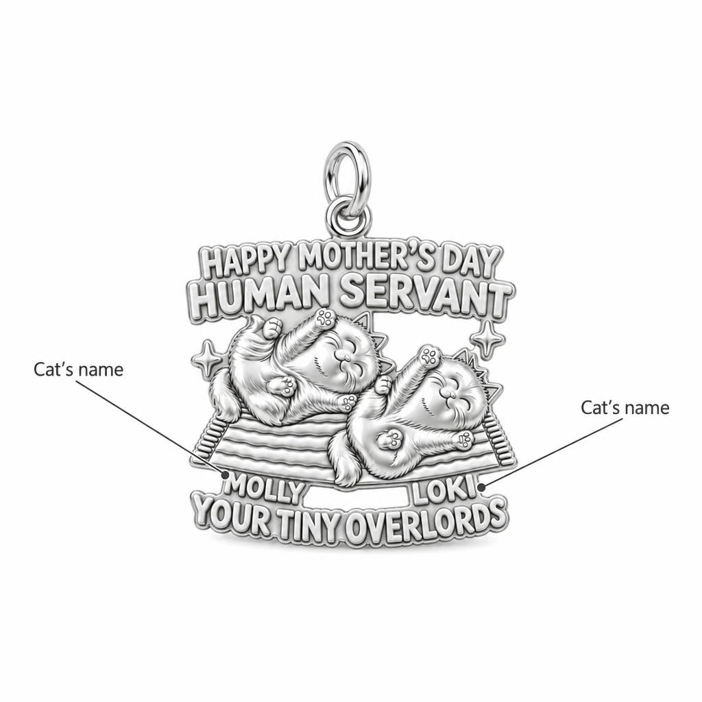 Tiny Overlords Charm Bracelet – Personalized Cat Mom Gift – personalization guide