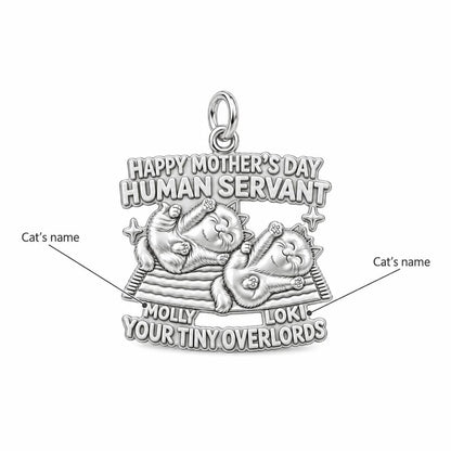 Tiny Overlords Charm Bracelet – Personalized Cat Mom Gift – personalization guide