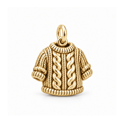 Tiny Sweater Charm — Gold | charm-topics-remaining-444-2026-09-14 | topic-091