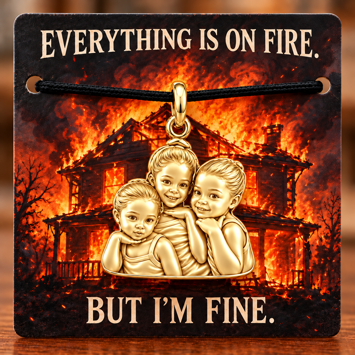 To My Friend: Everything Is On Fire Charm Bracelet