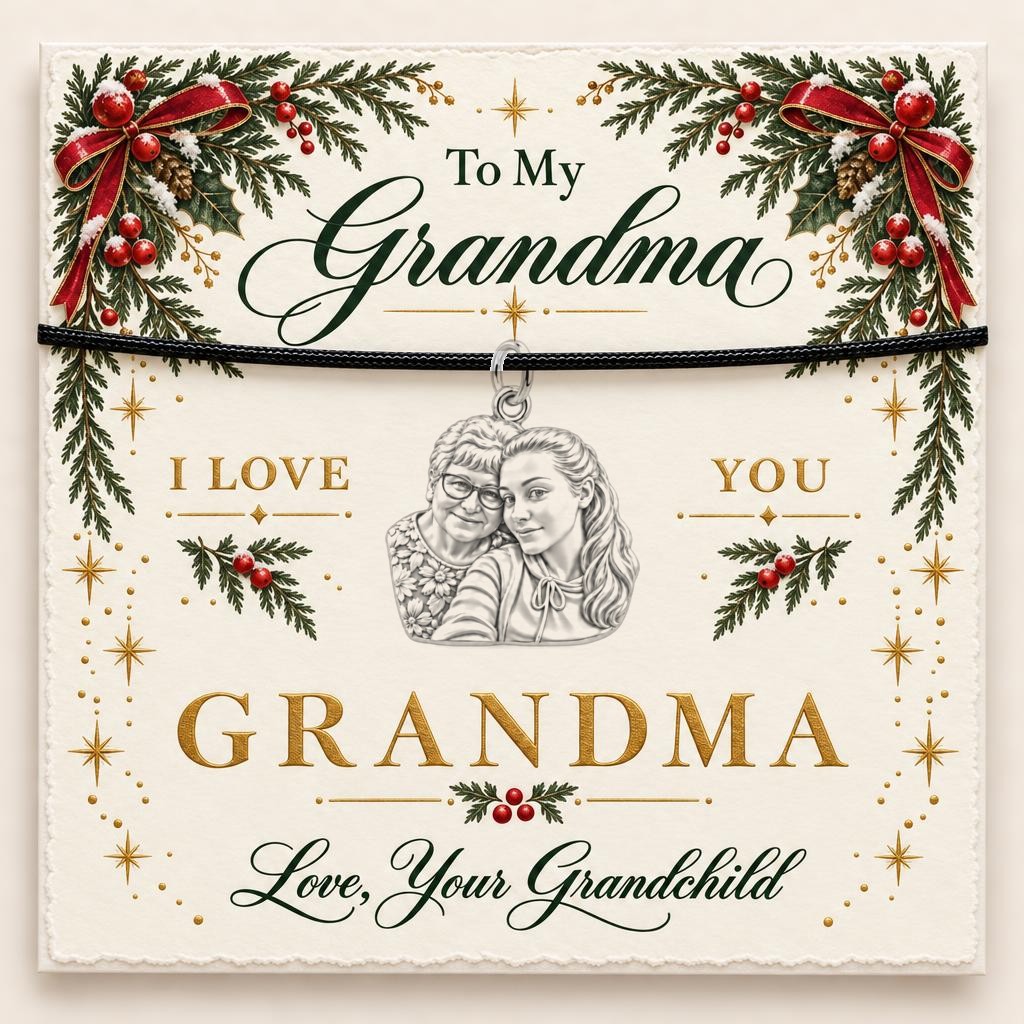 To My Grandma: Grandma's Loving Embrace Charm Bracelet