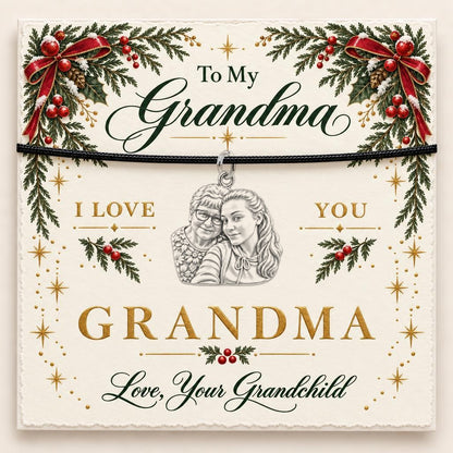 To My Grandma: Grandma's Loving Embrace Charm Bracelet