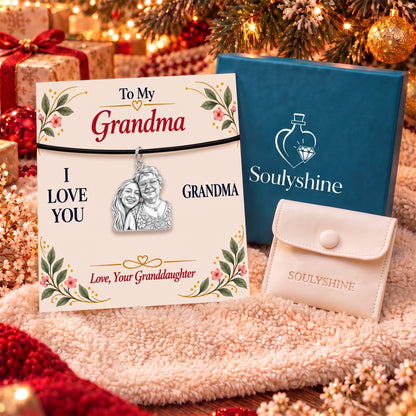 To My Grandma: Grandma's Loving Embrace Charm Bracelet