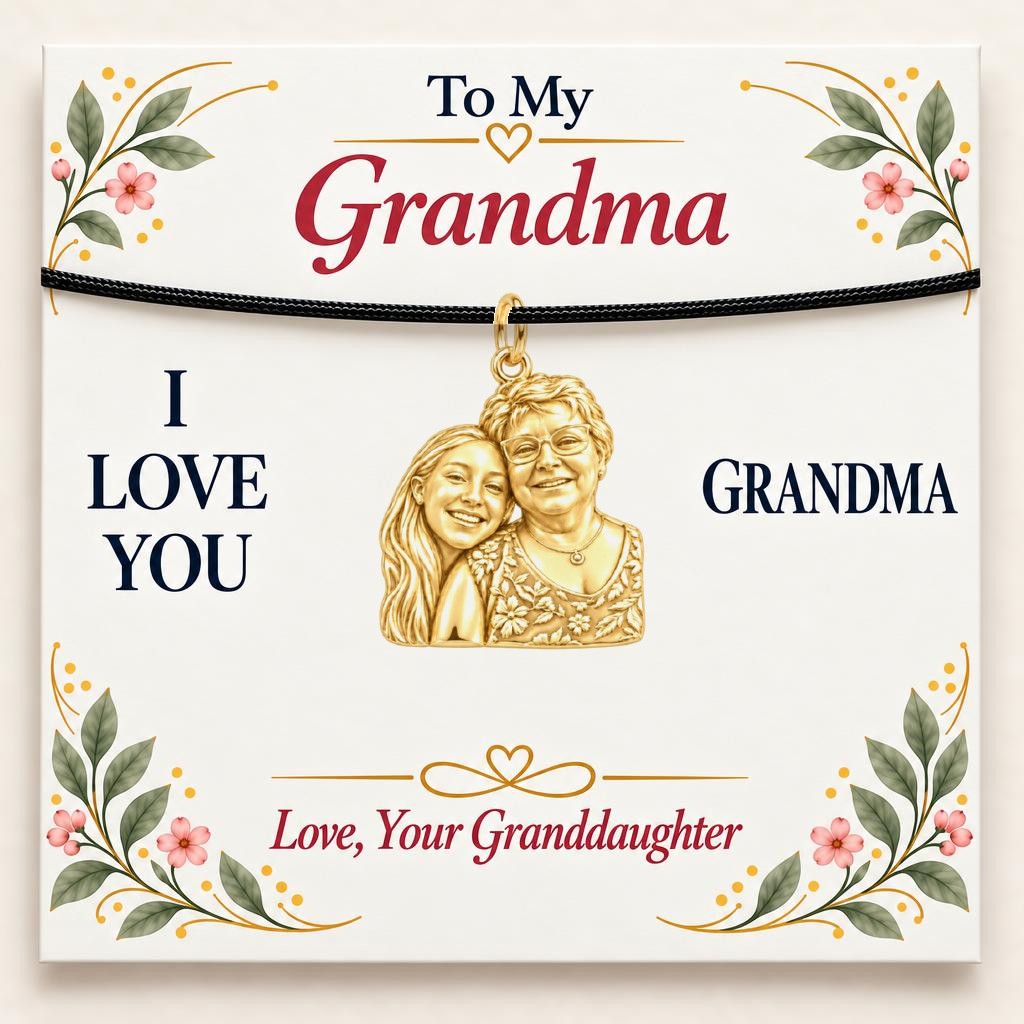 To My Grandma: Grandma's Loving Embrace Charm Bracelet