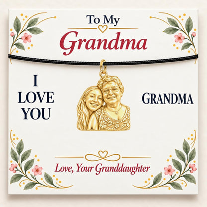 To My Grandma: Grandma's Loving Embrace Charm Bracelet
