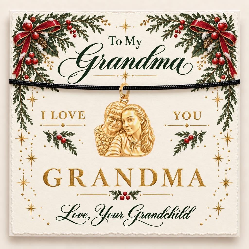 To My Grandma: Grandma's Loving Embrace Charm Bracelet