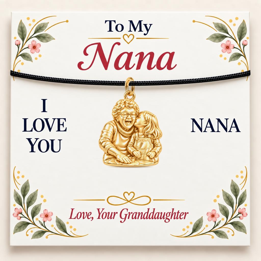 To My Nana: Nana's Sweetest Hug Charm Bracelet
