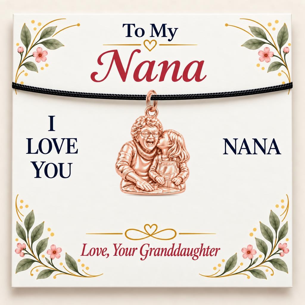 To My Nana: Nana's Sweetest Hug Charm Bracelet