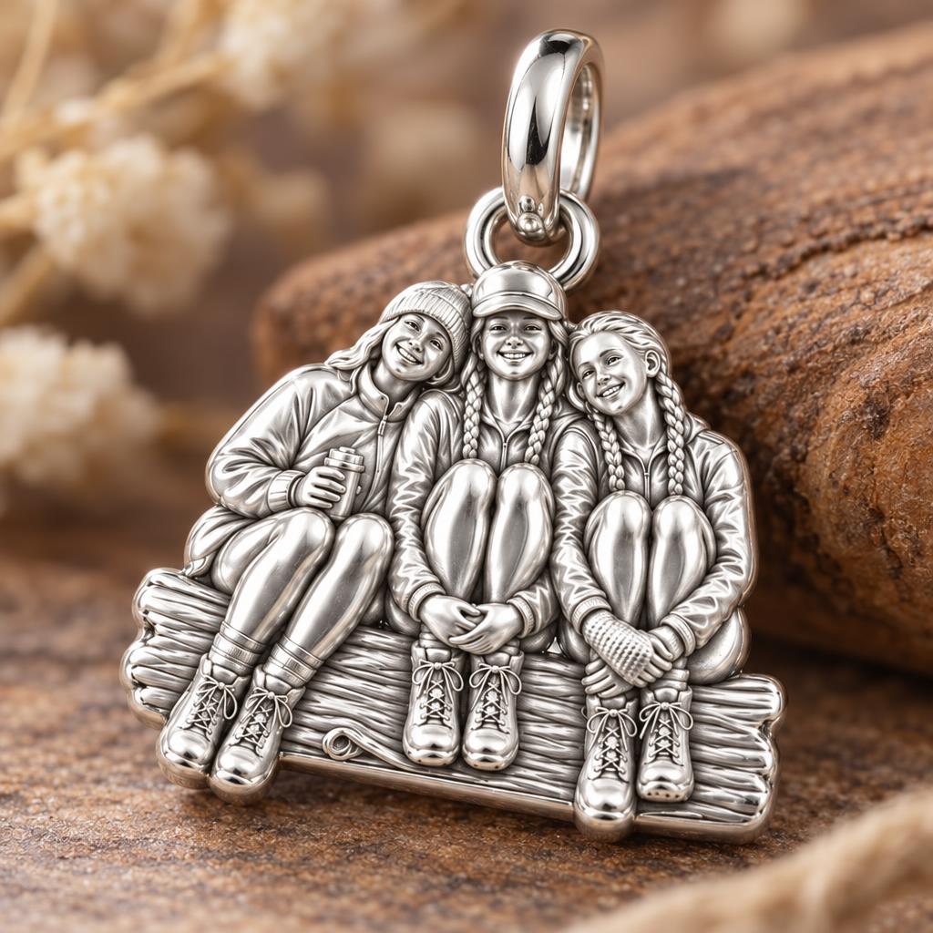 To My Soulmate, My Best Friend: One Soul Charm Bracelet – macro detail of the charm